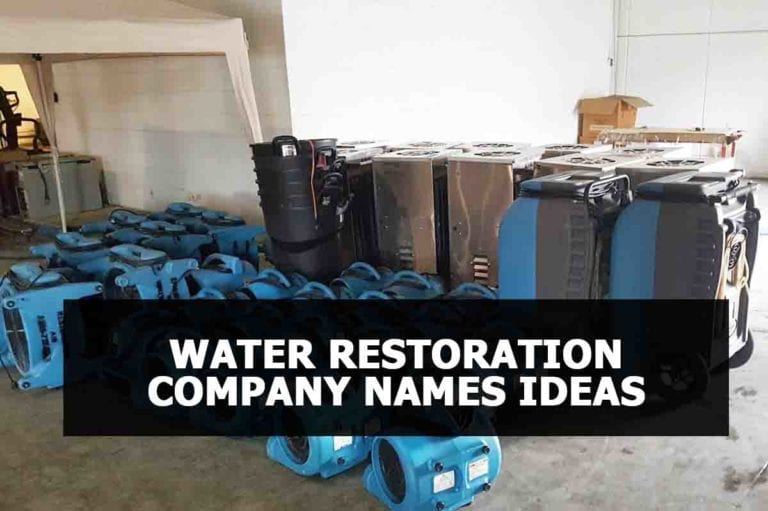 372-Water Restoration Company names ideas List