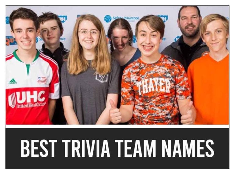 Clever And Catchy Trivia Team Names - Good Name