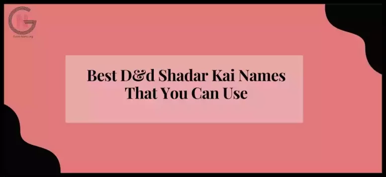 Shadar-Kai names