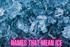 Names That Mean Ice