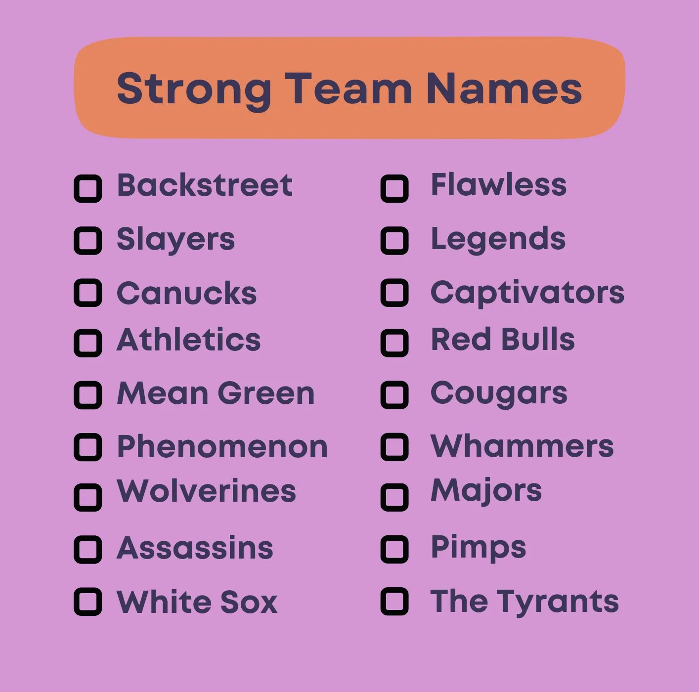 650 Strong And Powerful Team Name Ideas Good Name