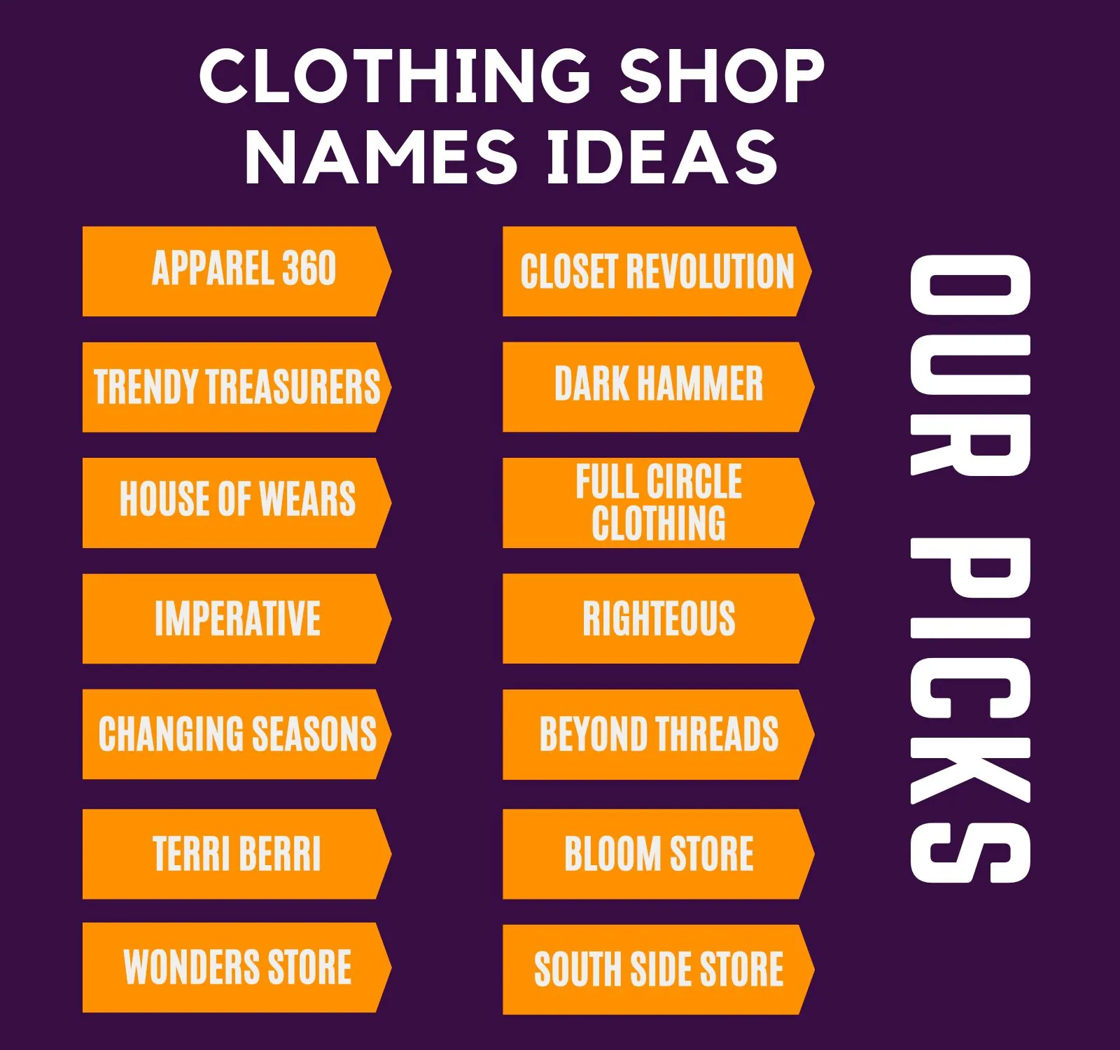 boutique names list