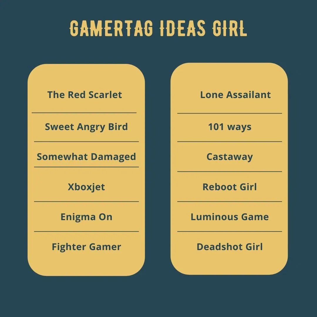 651 Unique Gamer Tags Idea For Girls Good Name