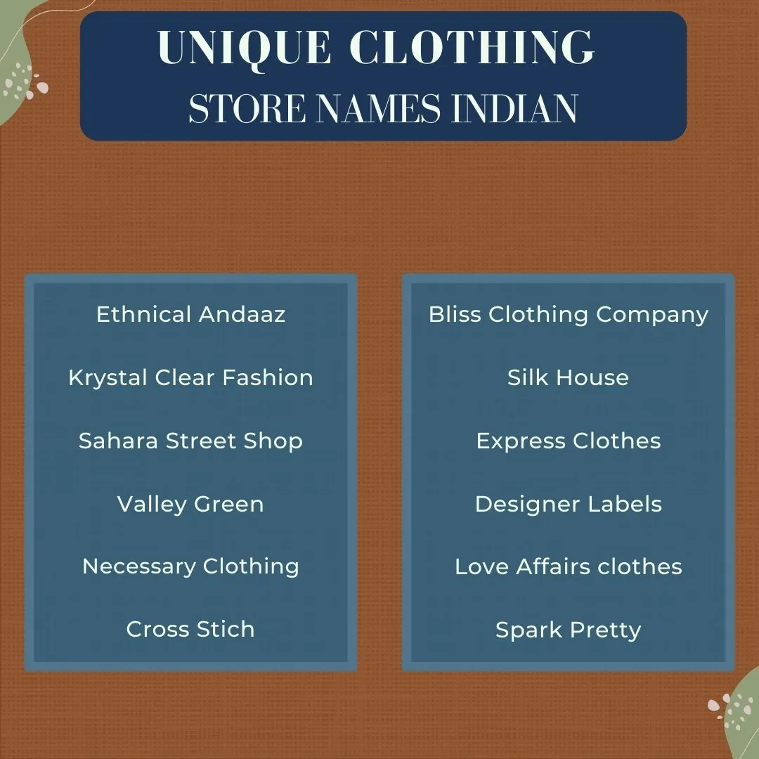 600+ Catchy Clothing Shop Name Ideas For Your Clothing Store