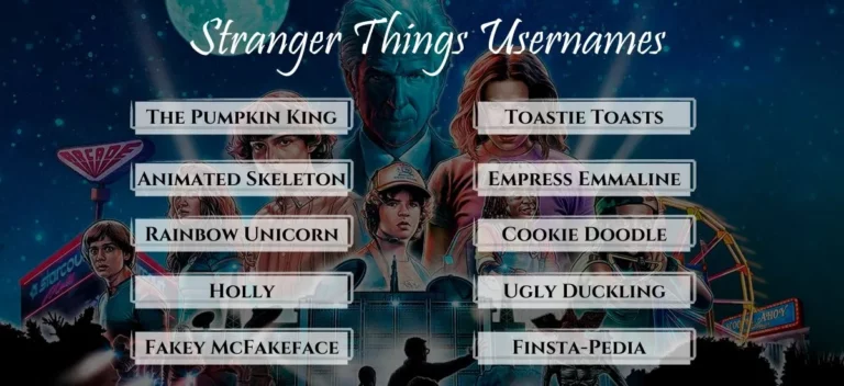 Stranger Things Usernames