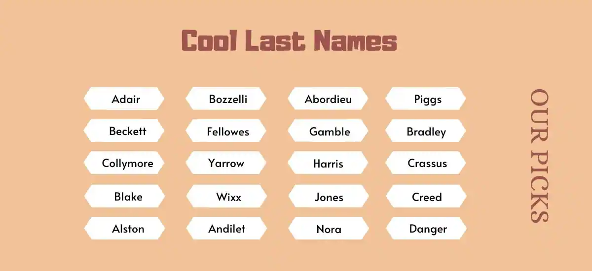 311 Cool Last Names For Girls Boys Good Name