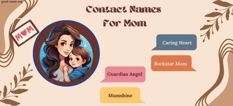 Contact Names For Mom