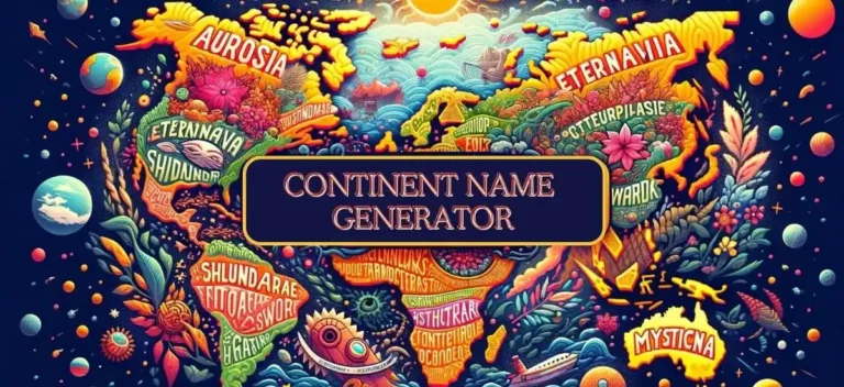 Continent Name Generator