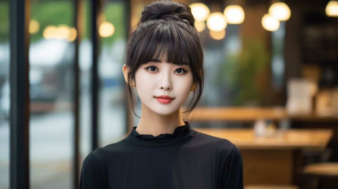 Rambut Pendek ala Korea untuk Wajah Bulat